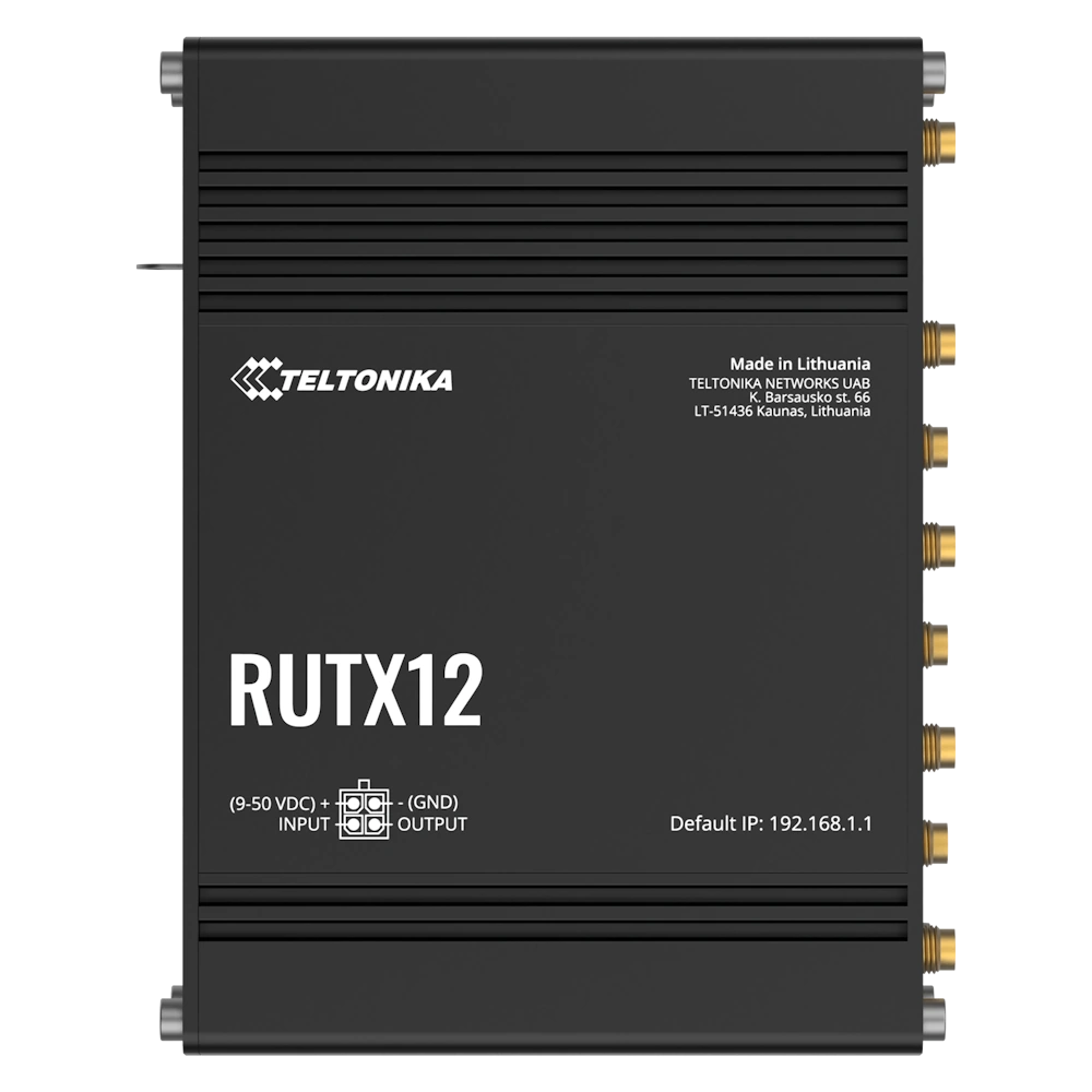 נתב סלולרי תעשייתי RUTX12 מבית TELTONIKA