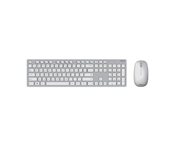 סט מקלדת ועכבר אלחוטיים ASUS W5000 – מקש Copilot – לבן
