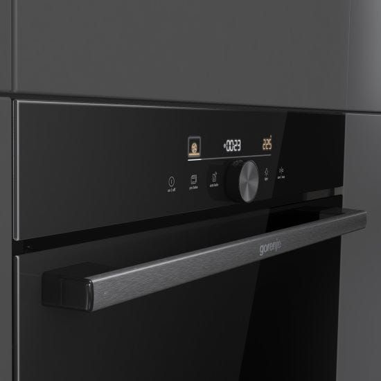 תנור בנוי gorenje בגימור זכוכית שחורה  60 סמ BLACK4 BOS6747A05DG