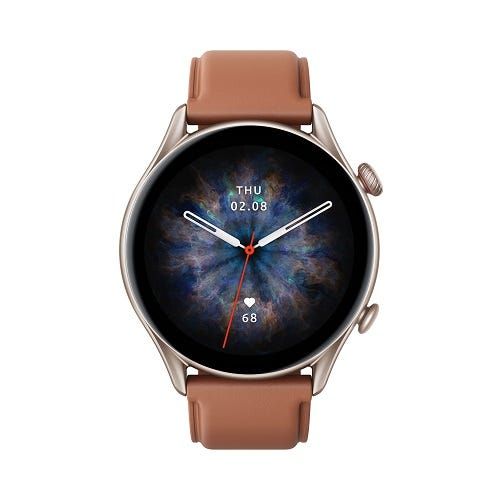 שעון חכם Amazfit דגם GTR 3 PRO צבע Brown Leather