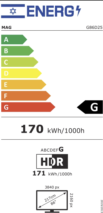 MAG 85.6 LED SMART TV Powered by GOOGLE TV G86D25