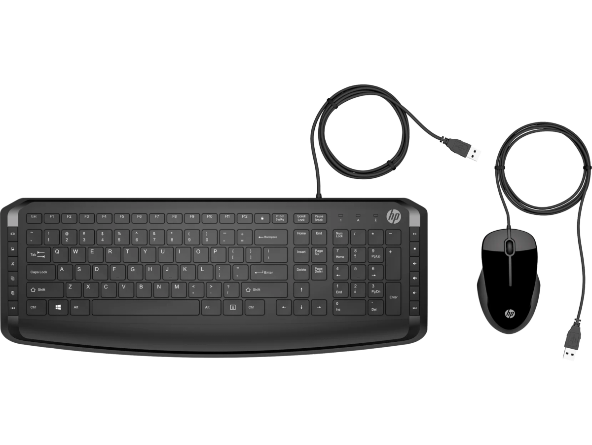 סט מקלדת ועכבר קווי HP Capri – חיבור USB Type-A – צבע שחור – שנתיים אחריות