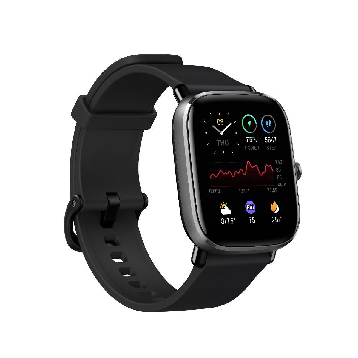 שעון חכם Amazfit דגם GTS 2 MINI בצבע Midnight Black