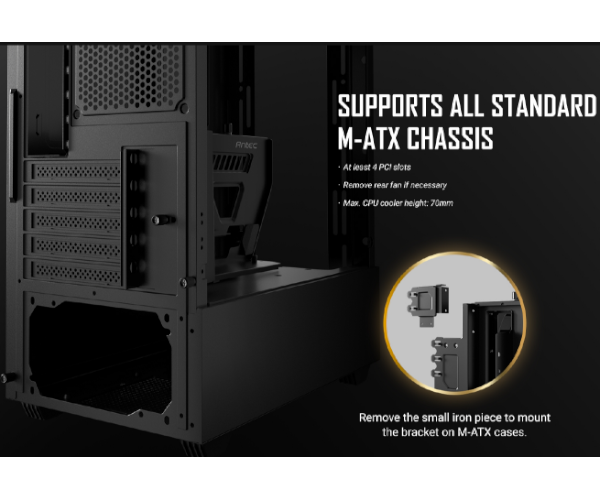 תופסן אנכי Antec Shift Vertical GPU Bracket incl PCIE4.0 riser