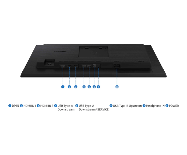מסך SAMSUNG S24D408GAM IPS FHD 100hz Speakers DP 2XHDMI USB HUB