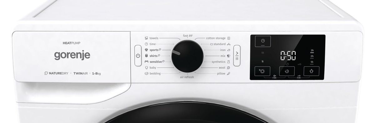 מייבש כביסה gorenje קונדנסור 8 קג דגם D2NE82 GN