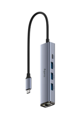 CUDY 6-IN-1 USB-C Hub with GbE & 4K@60Hz HDMI UH606