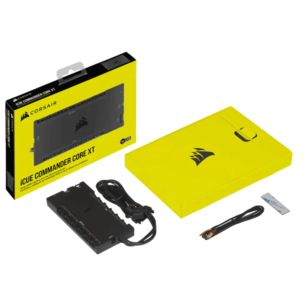 בקר תאורה Corsair iCUE Lighting Node PRO RGB – 4 פסי תאורה – 40 נוריות LED – שליטה בתוכנת iCUE