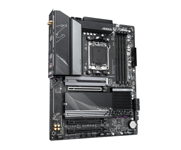 לוח אם GIGABYTE B650 AORUS ELITE AX V2 – תושבת AM5 – שבבים AMD B650 – זכרון DDR5 – גודל ATX – Wi-Fi 6E