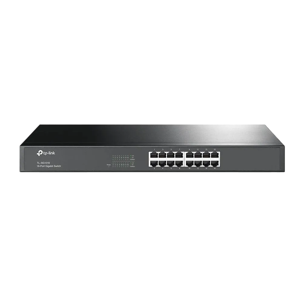מתג שולחני TP-Link TL-SG116 16 פורטים Gigabit 1Gbps באחריות יבואן רשמי