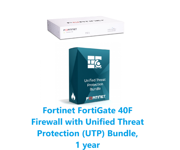 באנדל מכשיר ורשיון FortiGate-40F and UTP HW PLUS 1y