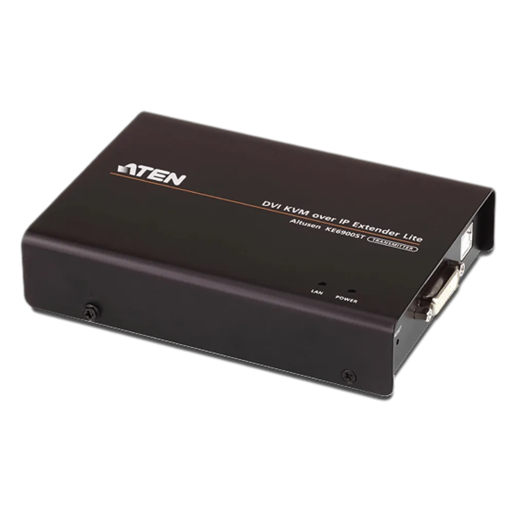 ATEN USB DVI-D Single Display Slim KVM Over IP Transmitter KE6900ST