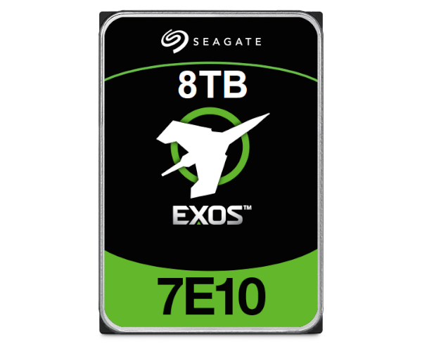 כונן קשיח פנימי Seagate Exos 7E10 – נפח 8TB – תצורה 3.5 אינץ' – ממשק SATA 6Gb/s – מהירות 7200RPM – מטמון 256MB