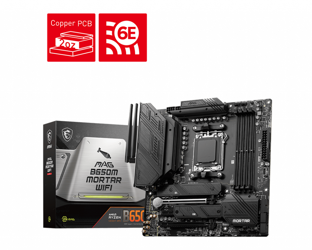 לוח אם  MSI  MAG B650M MORTAR WIFI