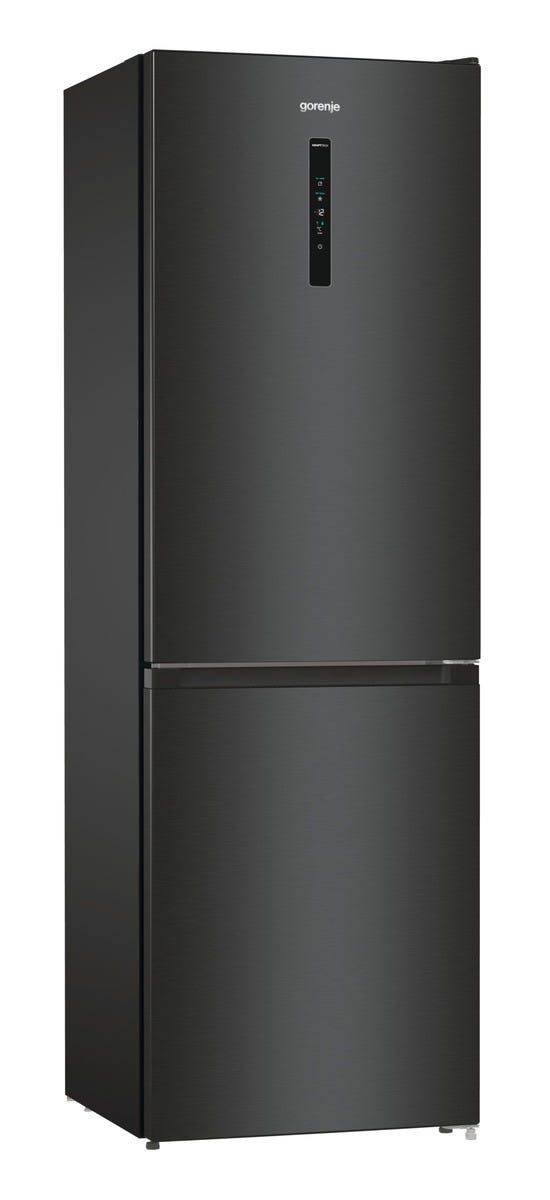 מקרר 2 דלתות gorenje  מקפיא תחתון 329 ליטר בגימור שחור מטאלי דגם NRK619EABXL4