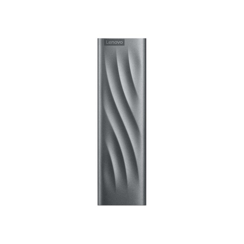 כונן SSD נייד Lenovo PS8 – קיבולת 512GB – ממשק USB-C – קריאה עד 1050MB/s וכתיבה עד 1000MB/s – מידות 106x31x10 מ"מ