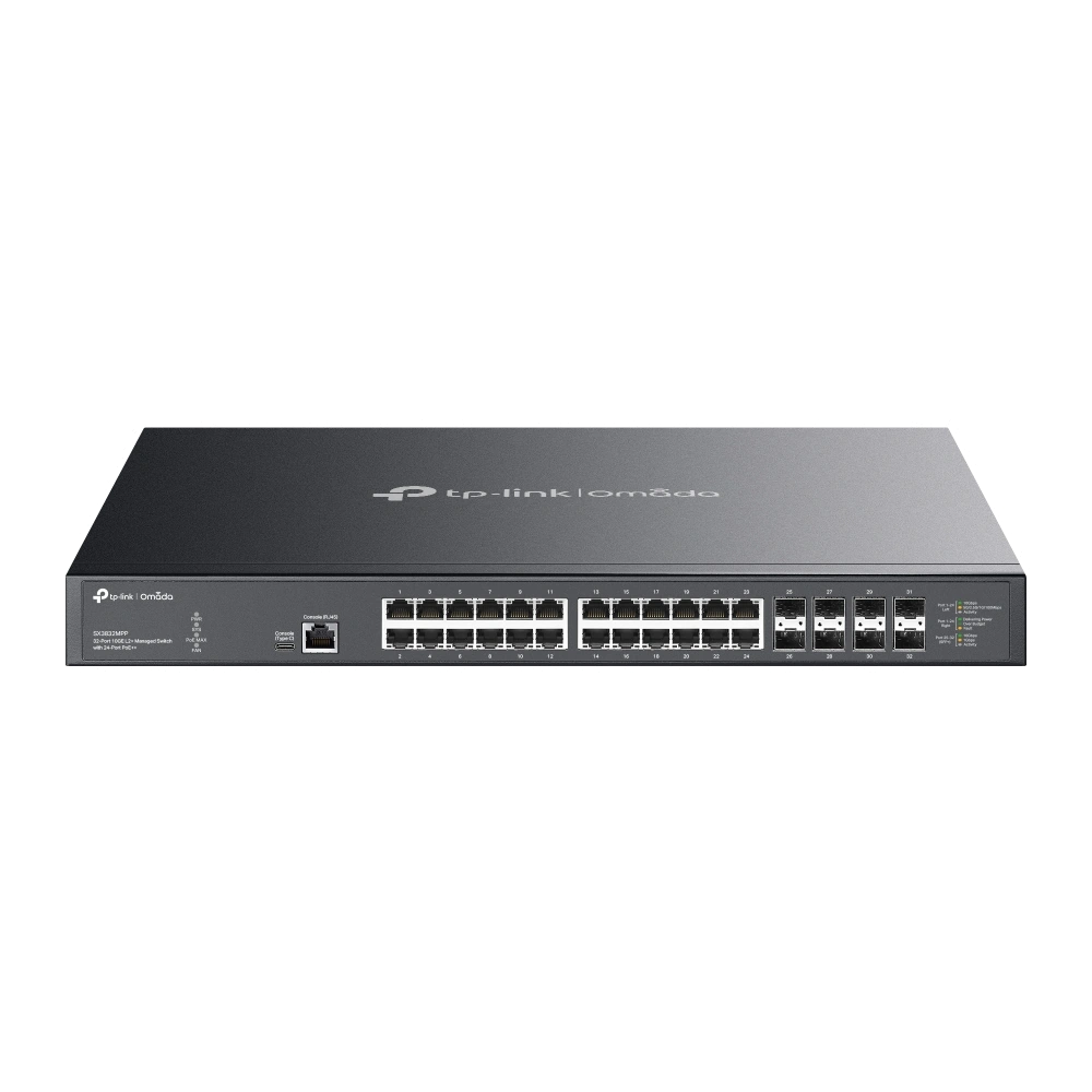 מתג ++PoE מנוהל SX3832MPP מבית OMADA