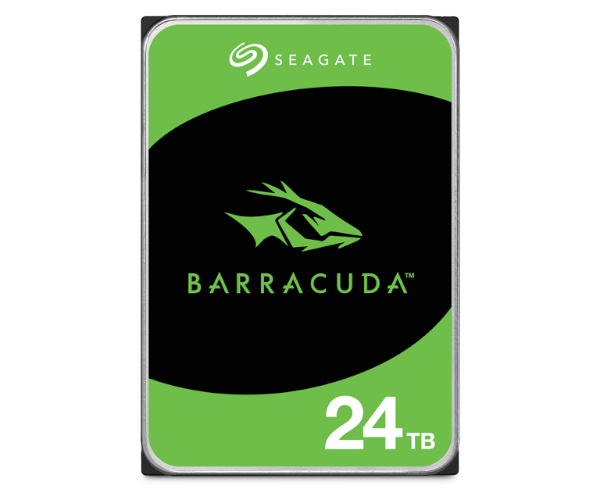 כונן קשיח פנימי Seagate BarraCuda – נפח 24TB – תצורה 3.5 אינץ' – מהירות 7200RPM – מטמון 512MB