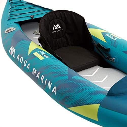 קיאק מתנפח Aqua Marina STEAM22 ST412 – 412x83 ס"מ – 2 מושבים – משקל 18 ק"ג – 2 משוטי אלומיניום