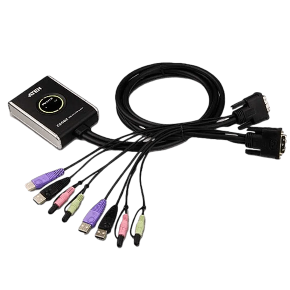כבל KVM ATEN USB DVI-D 3 מטר Single Link באחריות יבואן רשמי