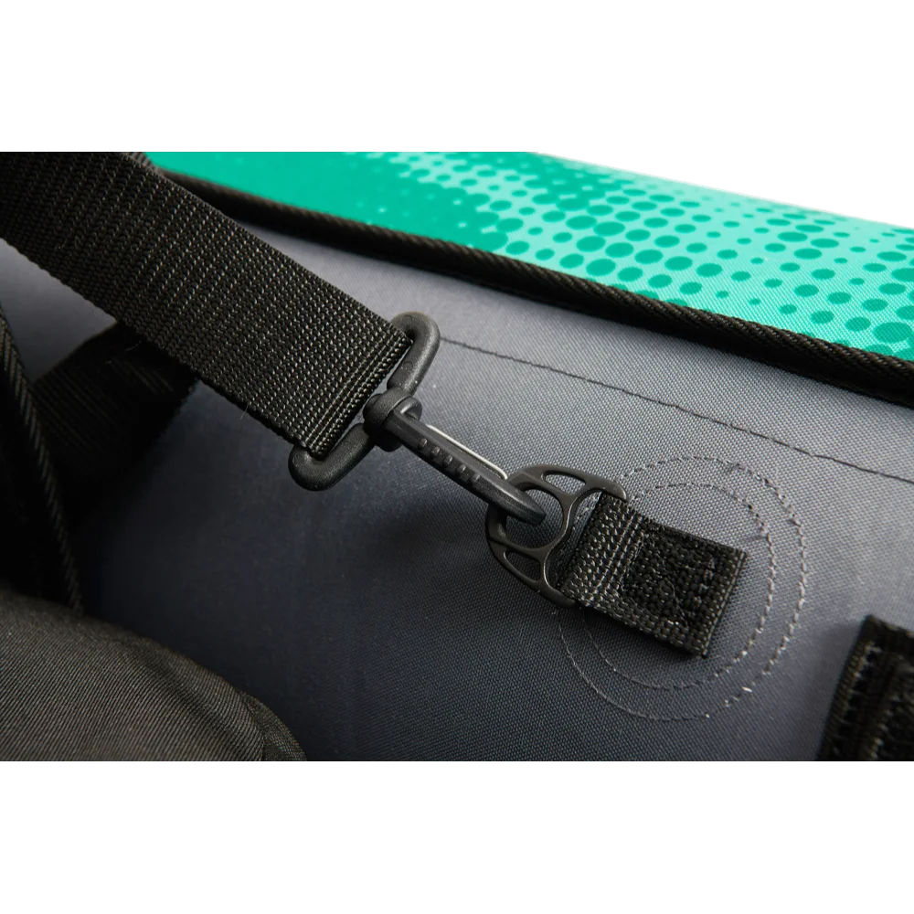 קיאק מתנפח Aqua Marina LAXO LA320 – 2 מושבים – חיפוי AQUASHELL – Splash Guard – מערכת Cargo Bungee