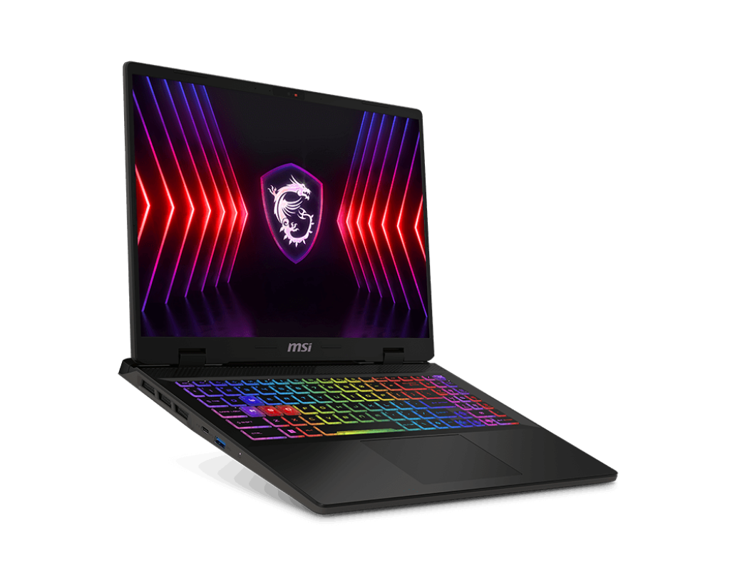 מחשב נייד MSI Sword 16 HX i7 14700HX 32GB 1TB RTX4070 16 144Hz Cosmos Gray באחריות יבואן רשמי