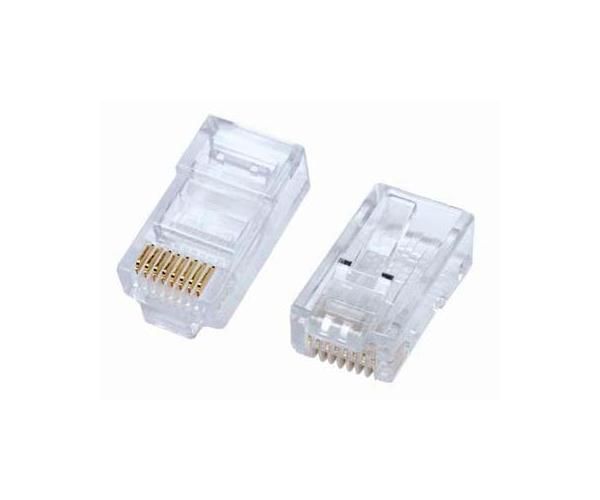 מחבר זכר 50 יח  male Connector RJ-45 Cat 5E