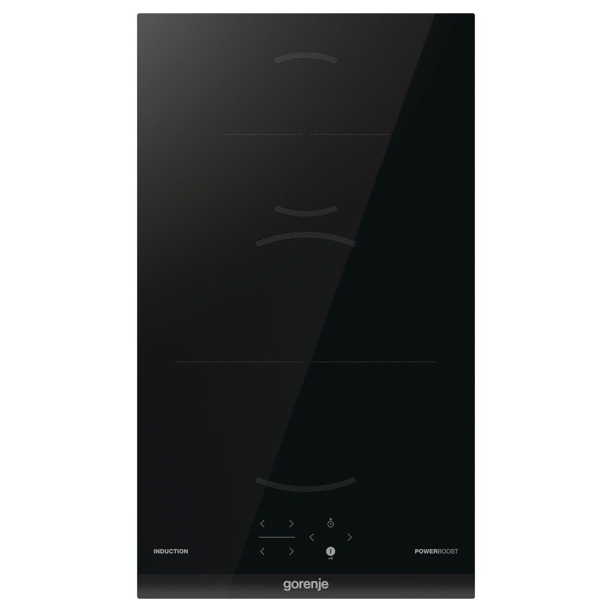כיריים דומינו אינדוקציה gorenje בגימור שחור 30 סמ דגם GI3201BC