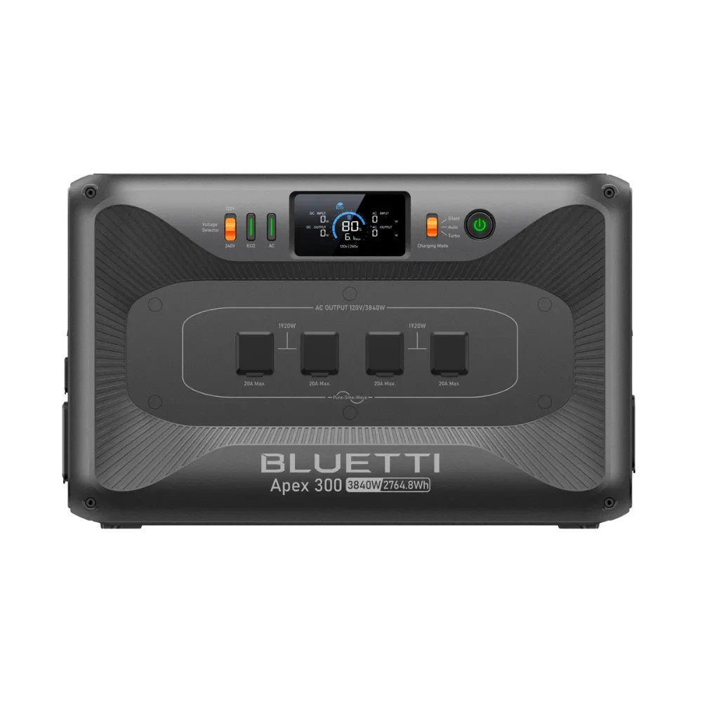 תחנת כוח ניידת דגם Apex 300 3,840W 2,764.8Wh מבית BLUETTI