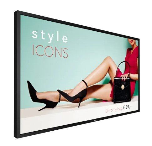 מסך שילוט מקצועי Philips בגודל 55 אינץ' Full HD DirectLED דגם 55BDL4002H בהירות 2500 ניט