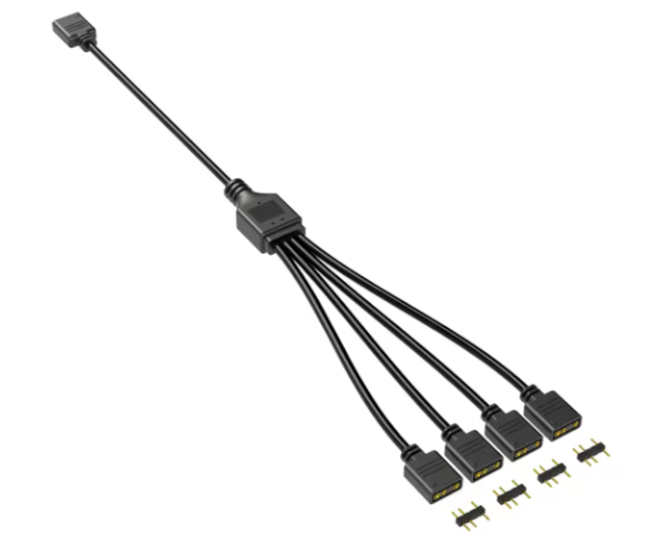 מפצל שחור מ1-ל4 ARGB