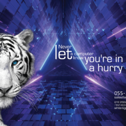 פד ממותג למקלדת ועכבר WHITE TIGER בגודל 60-30 ס"מ