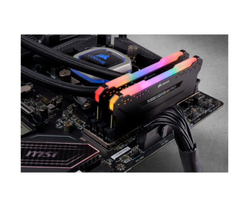 ⁦ז.לנייח Corsair Vengeance RGB PRO 32GB 2X16 3200MHZ DDR4 c16⁩ – תמונה ⁦3⁩