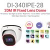 מצלמת כיפה Provision IP 4MP DOME DI-340IPE-28 POE