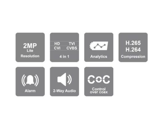 ⁦מכשיר הקלטה משולב PROVISION SH-8100A5N-2L MM 1TB 8AHD+2IP⁩ – תמונה ⁦2⁩