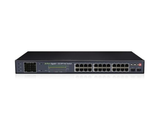 ⁦מתג Provison 24 PORT POE SWITCH 2XSFP UPLINK PORTS 380W Total⁩ – תמונה ⁦2⁩