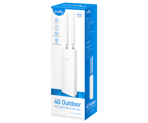 ⁦נתב מוקשח אלחוטי כולל מודם סלולרי CUDY LT500 OUTDOOR 4G LTE⁩ – תמונה ⁦5⁩
