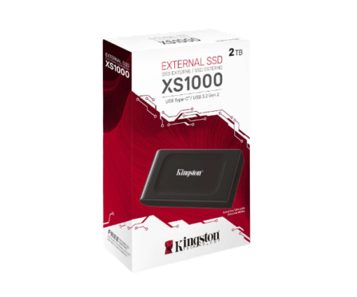 ⁦דיסק חיצוני Kingston XS1000 2TB USB 3.2 Gen 2 up to 1050 MB s⁩ – תמונה ⁦2⁩
