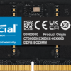 Crucial SODIMM 32GB DDR5 4800Mhz CL40 (16Gbit) CT32G48C40S5