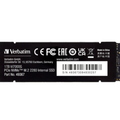 VERBATIM Vi7000G Internal PCIe4 NVMe M.2 SSD 1TB 49367