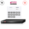מכשיר הקלטה NVR 16CH 12MP IP 1U Face Recognition and Alarm
