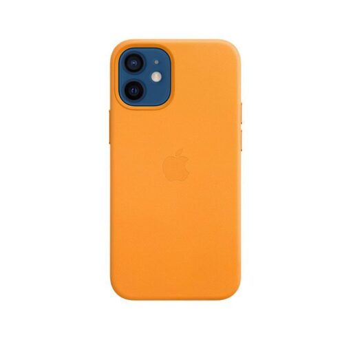 ⁦iPhone 12 mini Leather Case with MagSafe - Product)RED)⁩ – תמונה ⁦3⁩
