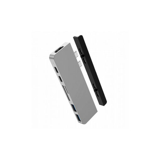 ⁦HyperDrive DUO 7-in-2 USB-C Hub - Silver⁩ – תמונה ⁦2⁩