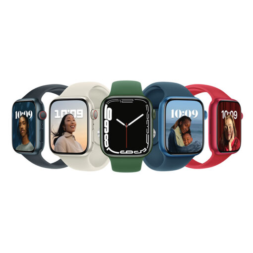 ⁦Apple Watch Series 7 GPS + Cellular, 41mm Aluminium Case Sport Band - Regular - Midnight Aluminium Case with Midnight Sport Band - Regular⁩ – תמונה ⁦6⁩
