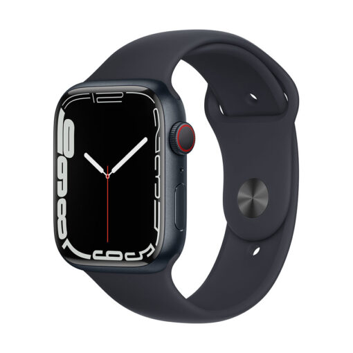 ⁦Apple Watch Series 7 GPS + Cellular, 41mm Aluminium Case Sport Band - Regular - Midnight Aluminium Case with Midnight Sport Band - Regular⁩ – תמונה ⁦11⁩