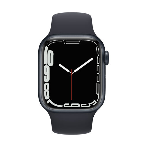 ⁦Apple Watch Series 7 GPS + Cellular, 41mm Aluminium Case Sport Band - Regular - Midnight Aluminium Case with Midnight Sport Band - Regular⁩ – תמונה ⁦12⁩