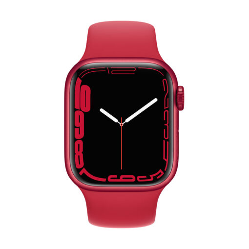 ⁦Apple Watch Series 7 GPS + Cellular, 41mm Aluminium Case Sport Band - Regular - Midnight Aluminium Case with Midnight Sport Band - Regular⁩ – תמונה ⁦3⁩