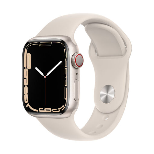 ⁦Apple Watch Series 7 GPS + Cellular, 41mm Aluminium Case Sport Band - Regular - Midnight Aluminium Case with Midnight Sport Band - Regular⁩ – תמונה ⁦15⁩