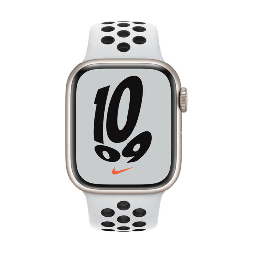 ⁦Apple Watch Nike Series 7 GPS + Cellular, 41mm Aluminium Case with Nike Sport Band - Regular⁩ – תמונה ⁦4⁩