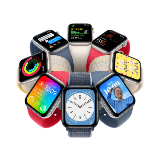 ⁦Apple Watch SE GPS + Cellular 40mm Aluminium Case with Sport Band - Regular - Apple Watch SE GPS + Cellular 40mm Silver Aluminium Case with White Sport Band - Regular⁩ – תמונה ⁦13⁩